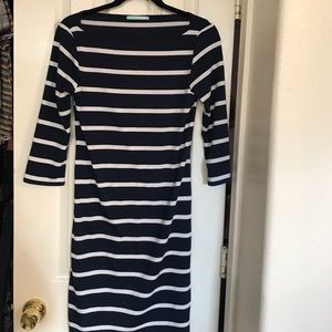 Navy and white Lulu’s 3/4 sleeve dress